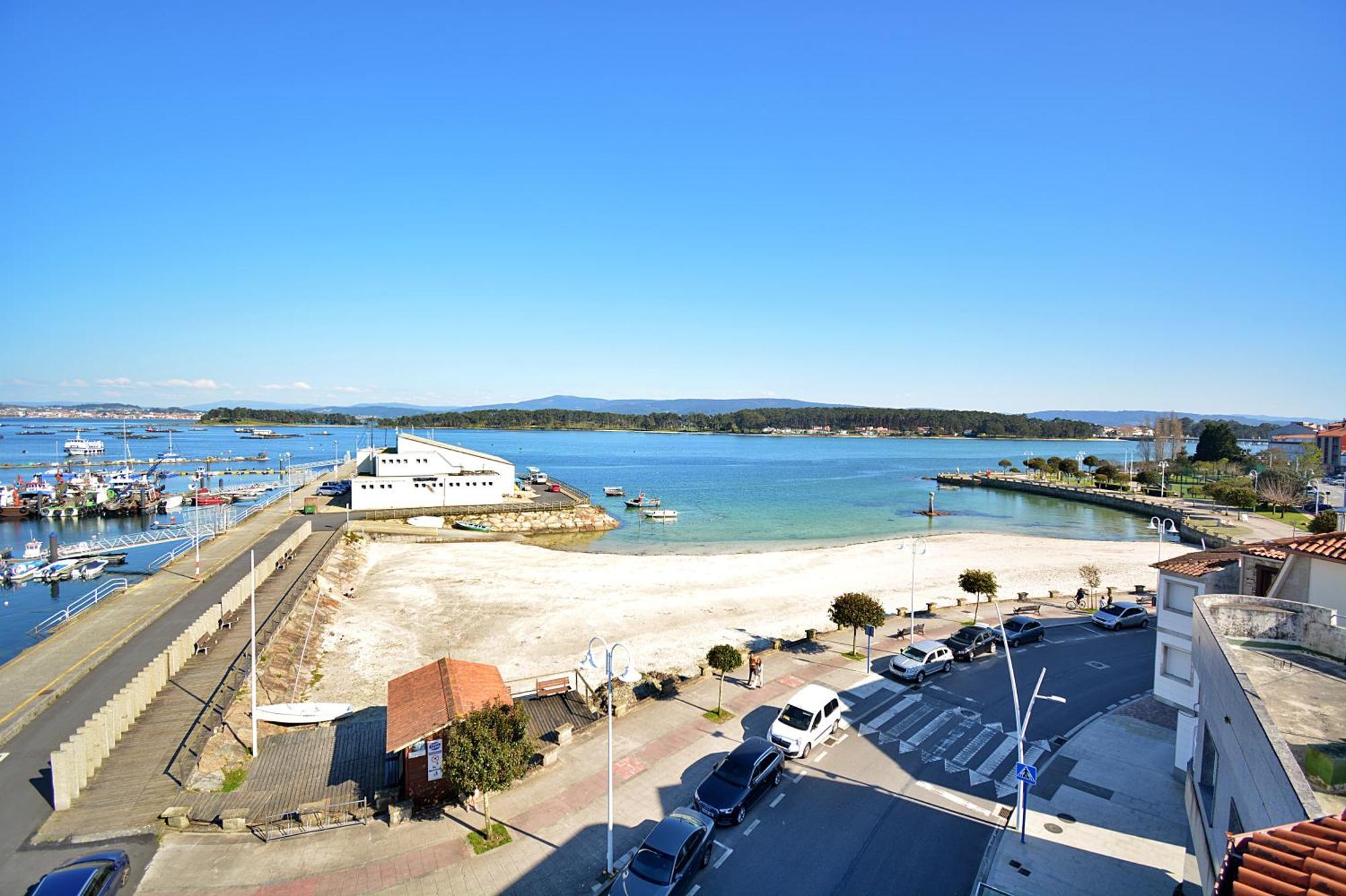 Apartamento Con Terraza Frente Al Mar En O Grove Extérieur photo